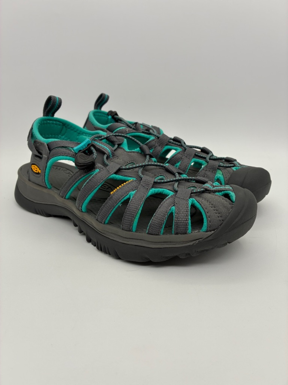 KEEN Women's Whisper Hiking & Walking Sandals in Dark Shadow/Ceramic | Size: 9 - Picture 5 of 15
